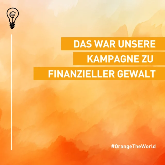 🙏 Danke, dass du Teil unserer Kampagne warst! Gemeinsam haben wir mehr Bewusstsein für finanzielle Gewalt und ihre Folgen geschaffen. 

Doch der Weg ist noch lang – jede Frau hat das Recht auf finanzielle Unabhängigkeit und den Schutz vor Gewalt. Finanzielle Gewalt bleibt oft unsichtbar, aber ihre Folgen sind gravierend. Sie beginnt oft schleichend. Nur mit dem notwendigen Wissen und Unterstützung können Frauen sich befreien und finanziell unabhängig werden.

Im Rahmen der „Orange the World“-Kampagne setzen wir dafür ein, dem Thema der finanziellen Gewalt in Österreich mehr Raum zu geben. Gemeinsam können wir Veränderungen bewirken und ein starkes Netzwerk schaffen, das Frauen unterstützt.

💡 Bleib aktiv – teile unsere Beiträge und sprich in deinem Alltag über das wichtige Thema der finanziellen Unabhängigkeit!

📷: Canva, @anna_._egger 
#OrangeTheWorld #16TageGegenGewalt #16TageGegenGewaltAnFrauen #16Tage #HäuslicheGewalt #FinanzielleGewalt #ÖkonomischeGewalt #StoppGewalt #StopViolenceAgainstWomen #EndViolence
#asb #finanzen #finanziellefreiheit #finanzbildung #finanzwissen #geldwissen #geld #geldfit #schulden #schulden_AT #schuldenberatung #beratung